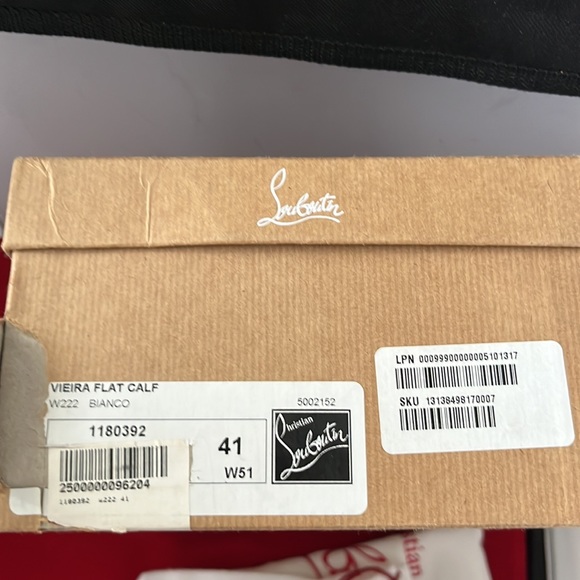 Christian Louboutin white leather sneakers. - Picture 5 of 6